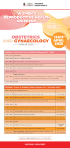 Obstetrics and Gynaecology Update 2025 Programme