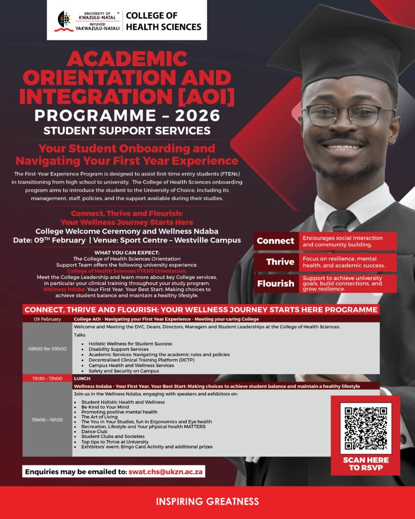 College of Health Sciences Academic Integration and Orientation Programme Social Media 1080 x 1350 rev1